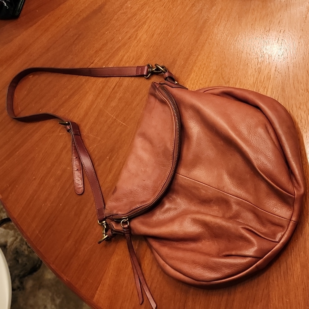 Margot Brown Leather Crossbody Bag